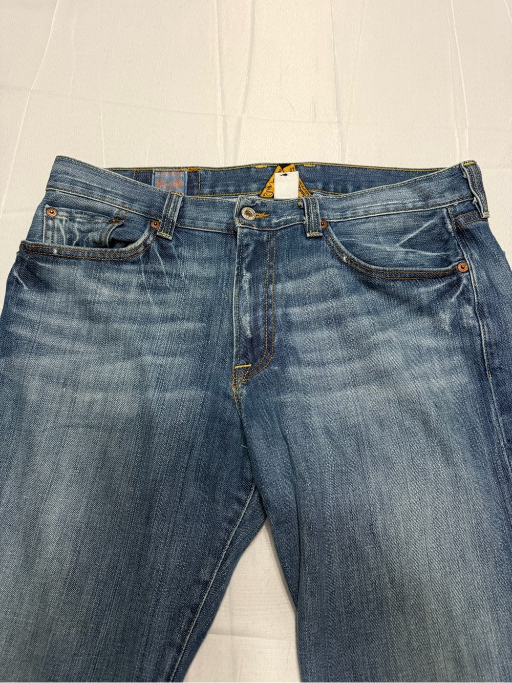Lucky Brand Vintage Straight Jeans Men’s 33 Medium Wash Stretch Denim Blue - Picture 4 of 12